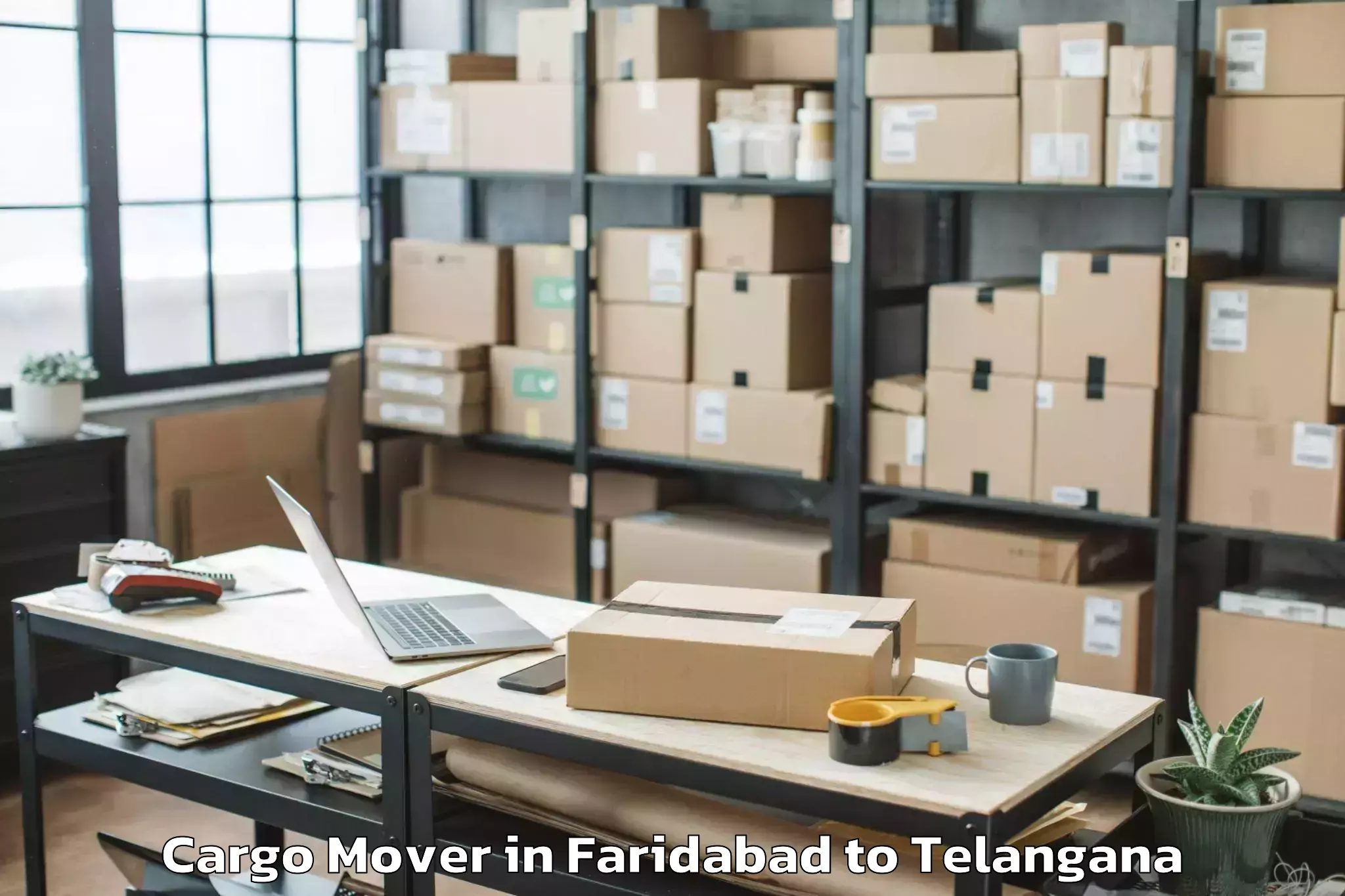 Easy Faridabad to Bellampalle Cargo Mover Booking